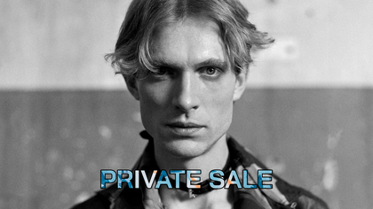 ETRO Private Sales on black and white portrait images