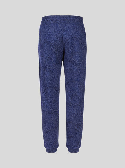 CASHMERE TROUSERS WITH PAISLEY PRINT