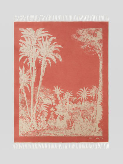 COTTON JACQUARD THROW