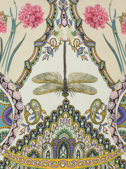 COTTON CUSHION WITH MAIOLICA DESIGN