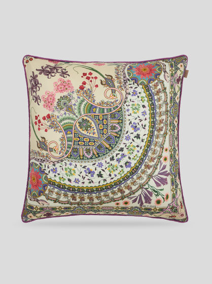 COTTON CUSHION WITH MAIOLICA DESIGN