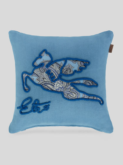 EMBROIDERED PAISLEY PEGASO CUSHION