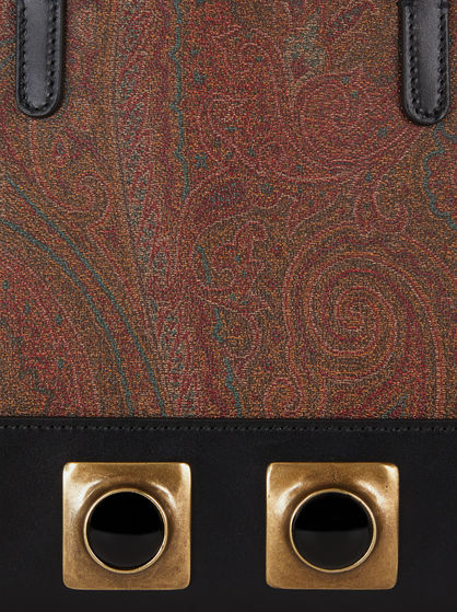 MEDIUM CROWN ME PAISLEY BAG WITH STUDS AND STONES