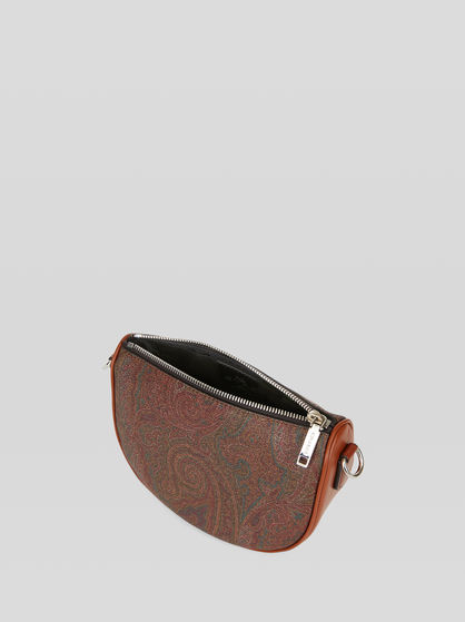 CROWN ME PAISLEY SCHULTERTASCHE MIT TÜRKISEN NIETEN, MINI