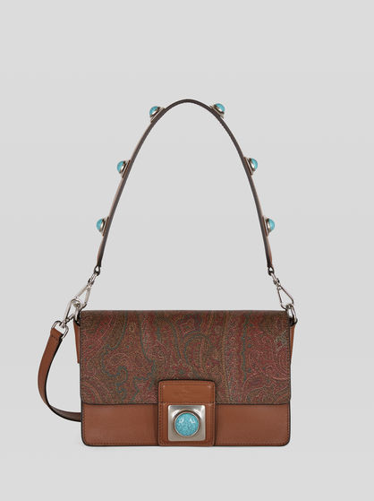 MEDIUM PAISLEY CROWN ME SHOULDER BAG