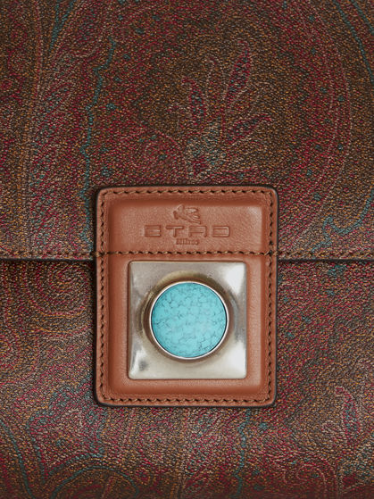 MEDIUM CROWN ME PAISLEY SHOULDER BAG
