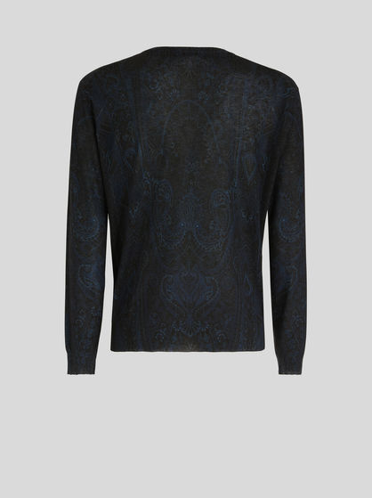 SILK AND CASHMERE PAISLEY JUMPER