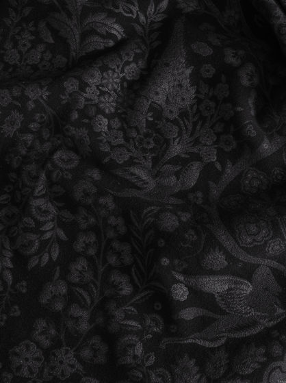 PRINTED WOOL AND CASHMERE COAT
