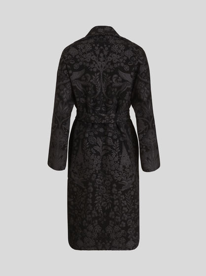 PRINTED WOOL AND CASHMERE COAT