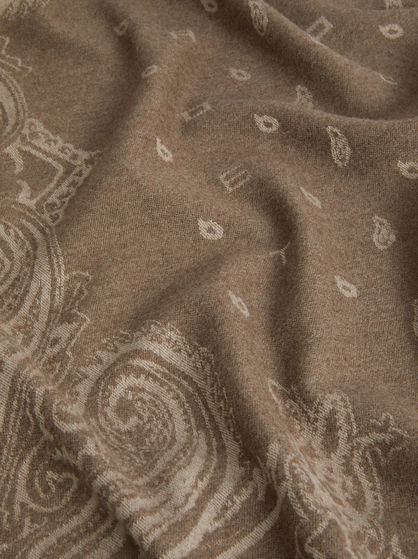 FRINGED JACQUARD THROW