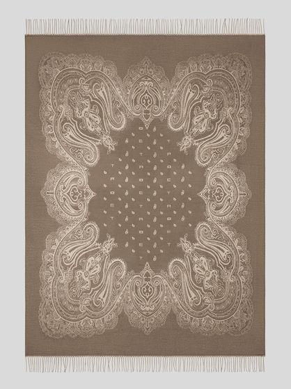 FRINGED JACQUARD THROW