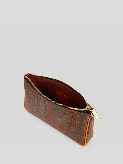 SMALL PAISLEY SHOULDER BAG WITH MULTI-COLOURED DETAILS