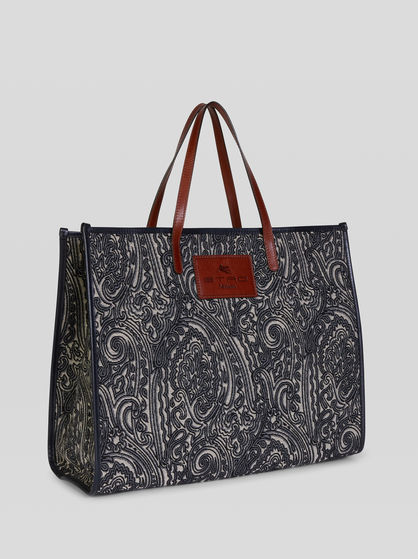 SHOPPINGTASCHE AUS JACQUARDGEWEBE, GROSS