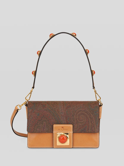 MEDIUM CROWN ME BAG WITH CORAL STONES