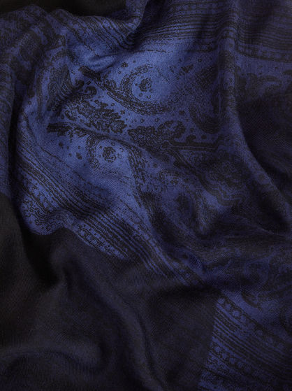 SCARF WITH PAISLEY IMPRINT