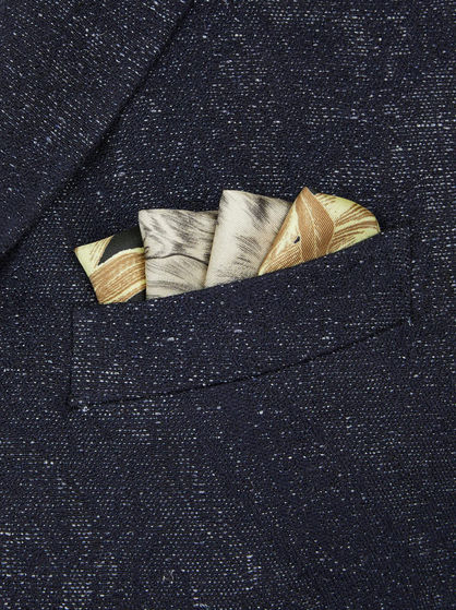 JUNGLE PRINT POCKET SQUARE