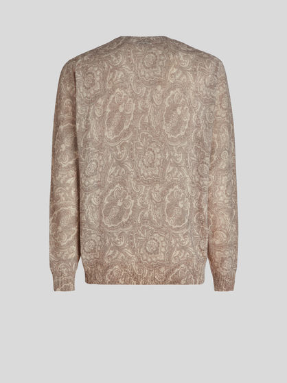 PAISLEY PATTERN WOOL JUMPER