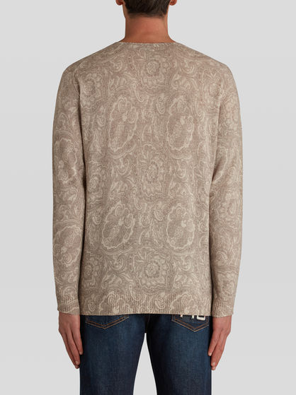 PAISLEY PATTERN WOOL JUMPER