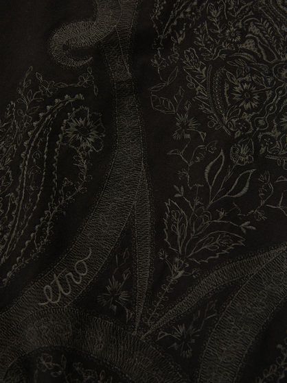 T-SHIRT WITH PAISLEY EMBROIDERY