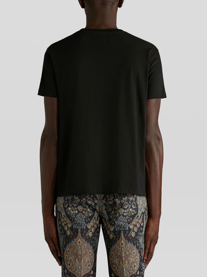 T-SHIRT WITH PAISLEY EMBROIDERY