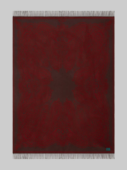 FRINGED PAISLEY THROW