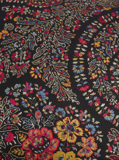 FRINGED JACQUARD CUSHION