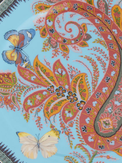 SET OF FOUR PAISLEY FRUIT PLATES