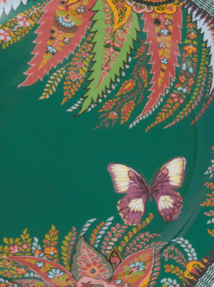 SET OF FOUR PAISLEY FRUIT PLATES