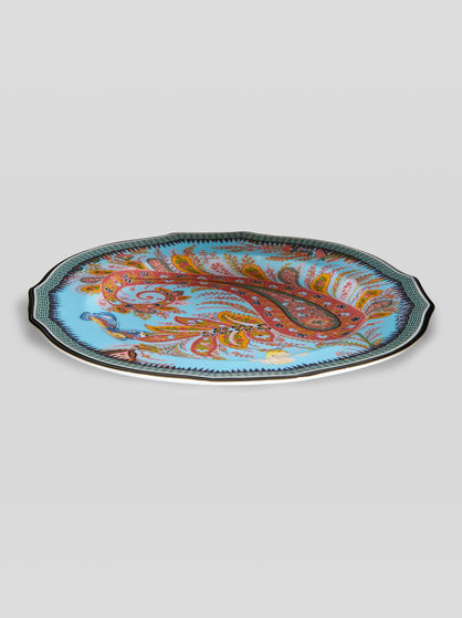 SET OF FOUR PAISLEY FRUIT PLATES