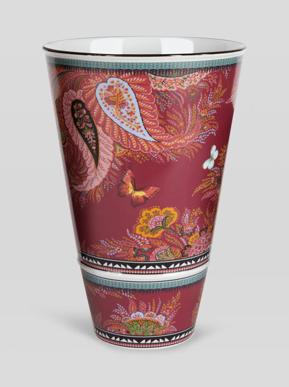 FLORAL PAISLEY PORCELAIN VASE