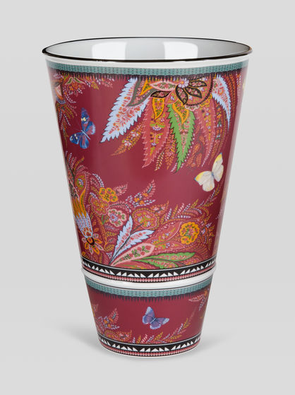 FLORAL PAISLEY PORCELAIN VASE