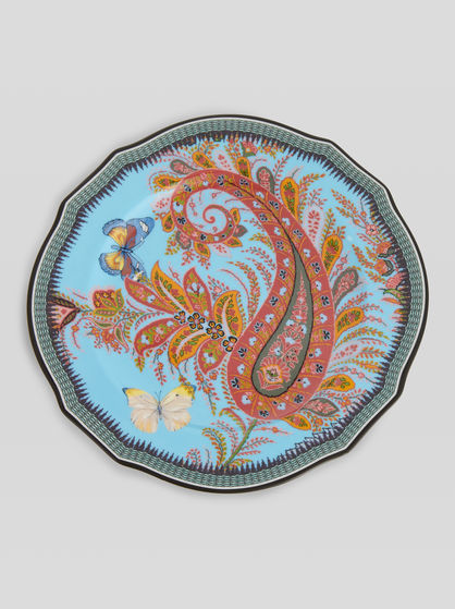 PAIR OF PAISLEY FRUIT PLATES
