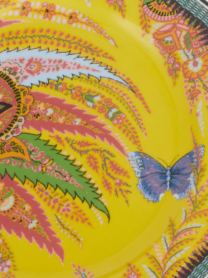 PAIR OF PAISLEY FRUIT PLATES