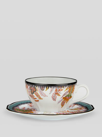 LEAFY PAISLEY TEA SET FOR TWO