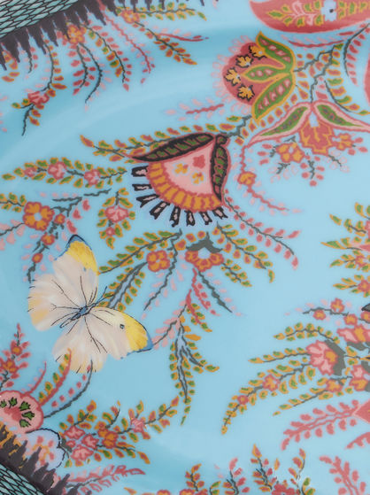 FLORAL PAISLEY SERVING DISH