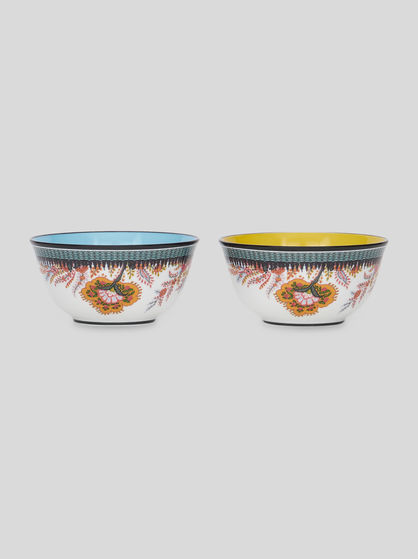 FLORAL PAISLEY RICE BOWL SET