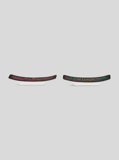 FLORAL PAISLEY CHOPSTICK HOLDER SET