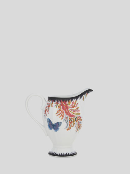FLORAL PAISLEY MILK JUG WITH BUTTERFLIES