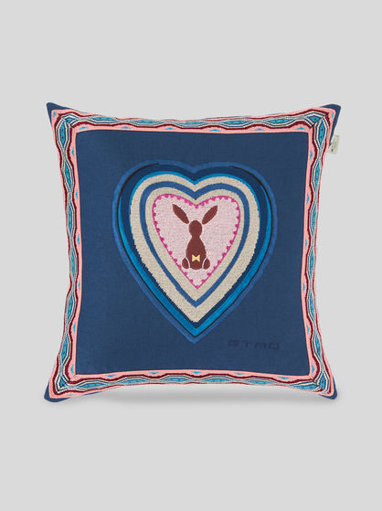 EMBROIDERED LINEN CUSHIION