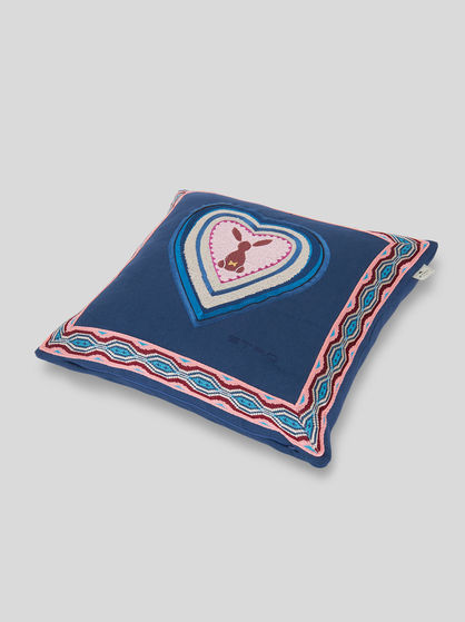 EMBROIDERED LINEN CUSHIION