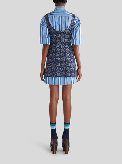 MINI JACQUARD DRESS WITH APPLES