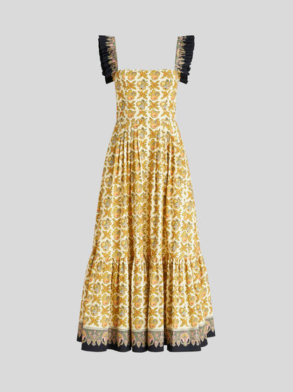 POPLIN DRESS WITH APPLES