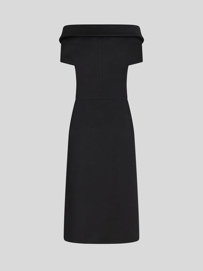 BUSTIER DRESS WITH LOGO AND EMBROIDERED PEGASO