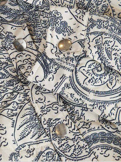 PAISLEY PRINT SHIRT JACKET