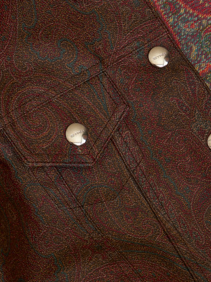 PAISLEY JACQUARD FABRIC JACKET