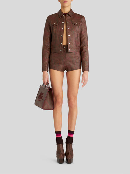 PAISLEY JACQUARD FABRIC JACKET