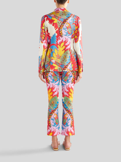TAILORED PRINTED SILK JACKET