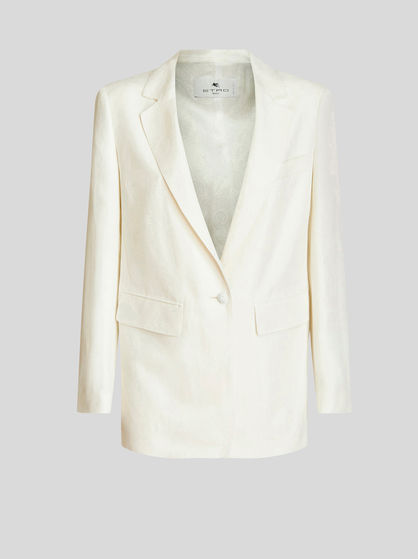 TAILORED LINEN AND SILK JACKET