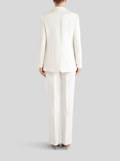 TAILORED LINEN AND SILK JACKET