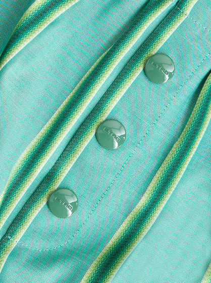 STRIPED SHORTS WITH EMBROIDERED PEGASO